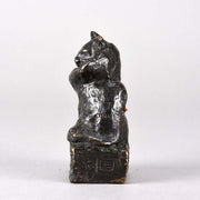 Théophile Steinlen Bronze - Seated Cat - Hickmet Fine Arts