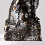 Théophile Steinlen Bronze - Seated Cat - Hickmet Fine Arts