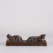 Steilen Bronze of Two Cats