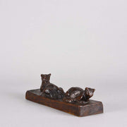 Steilen Bronze of Two Cats