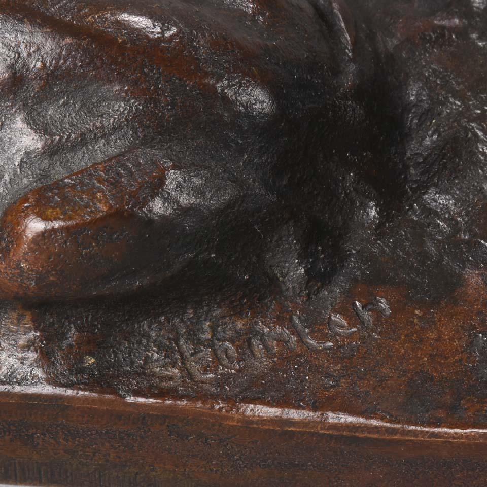 Steilen Bronze of Two Cats