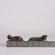 Steilen Bronze of Two Cats