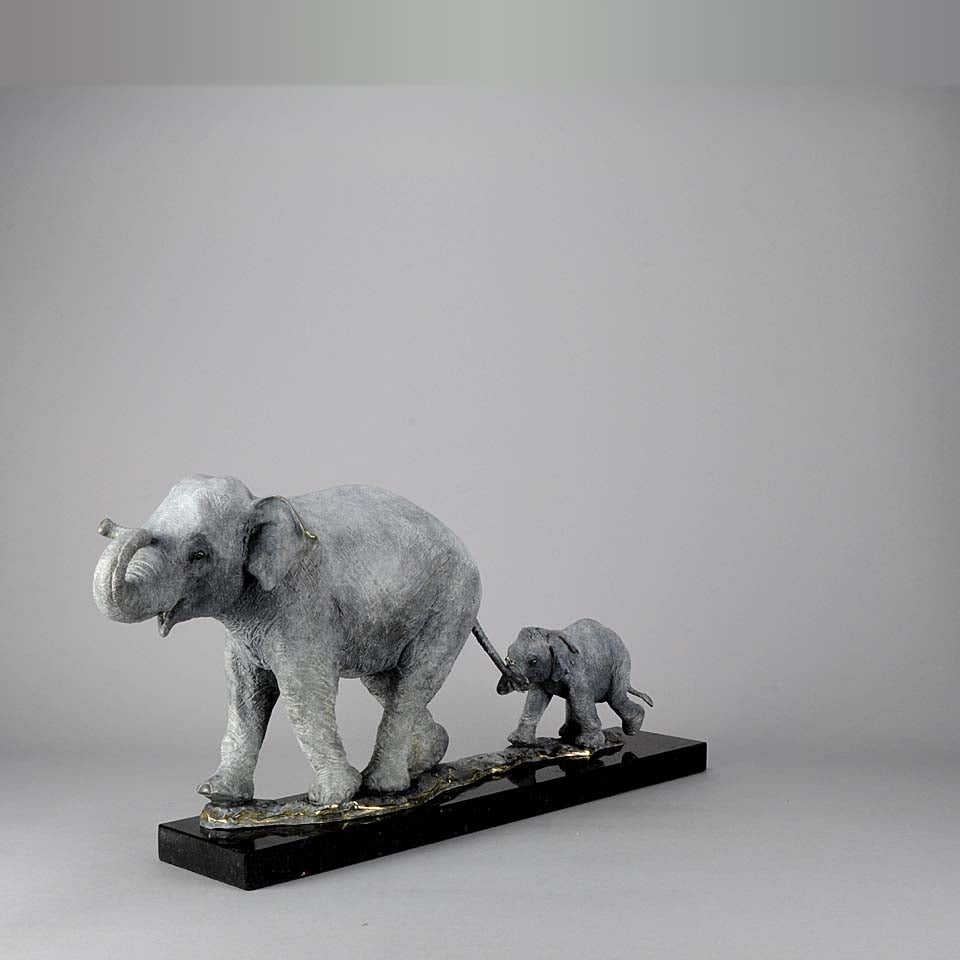 Steve Winterburn Limited Edition Bronze Elephants