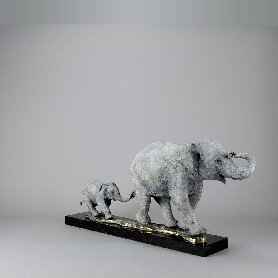 Steve Winterburn Limited Edition Bronze Elephants