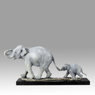 Steve Winterburn Limited Edition Bronze Elephants