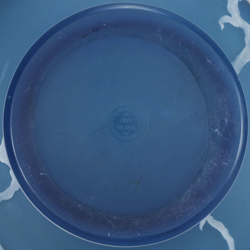 Stevens and Williams Blue Cameo Vase