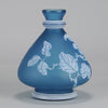 Stevens and Williams Blue Cameo Vase