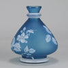 Stevens and Williams Blue Cameo Vase