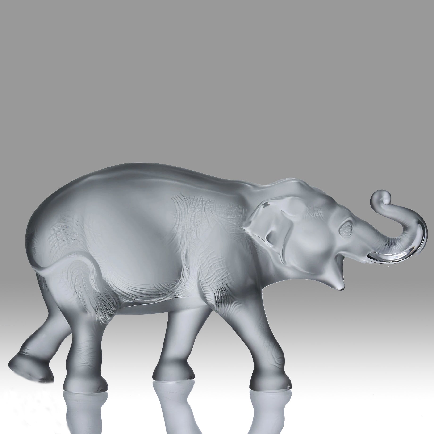Lalique Elephant - Sumatra Elephant - Rene Lalique Glass - Hickmet Fine Arts - Lalique for sale