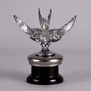 Nickel Plated Bronze Swallow Car Mascot