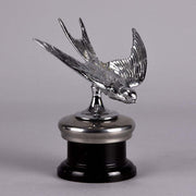Nickel Plated Bronze Swallow Car Mascot
