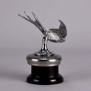 Nickel Plated Bronze Swallow Car Mascot