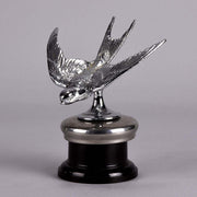 Nickel Plated Bronze Swallow Car Mascot