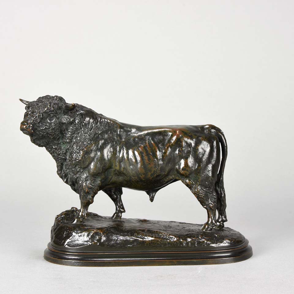 Isidore Bonheur Animalier Bronze - Taureau - Hickmet Fine Arts
