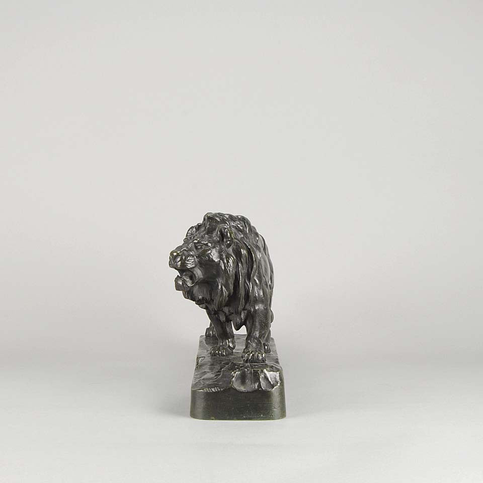 Paul Thomas Bronze Lion Qui Marche