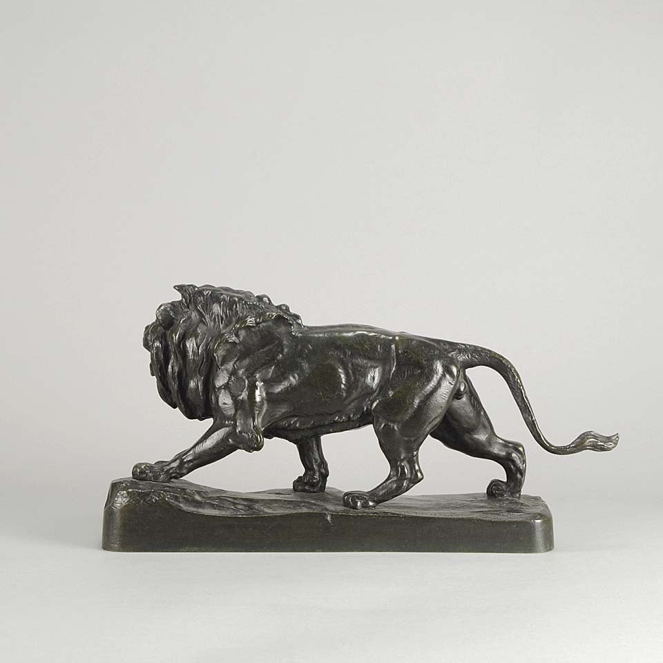 Paul Thomas Bronze Lion Qui Marche