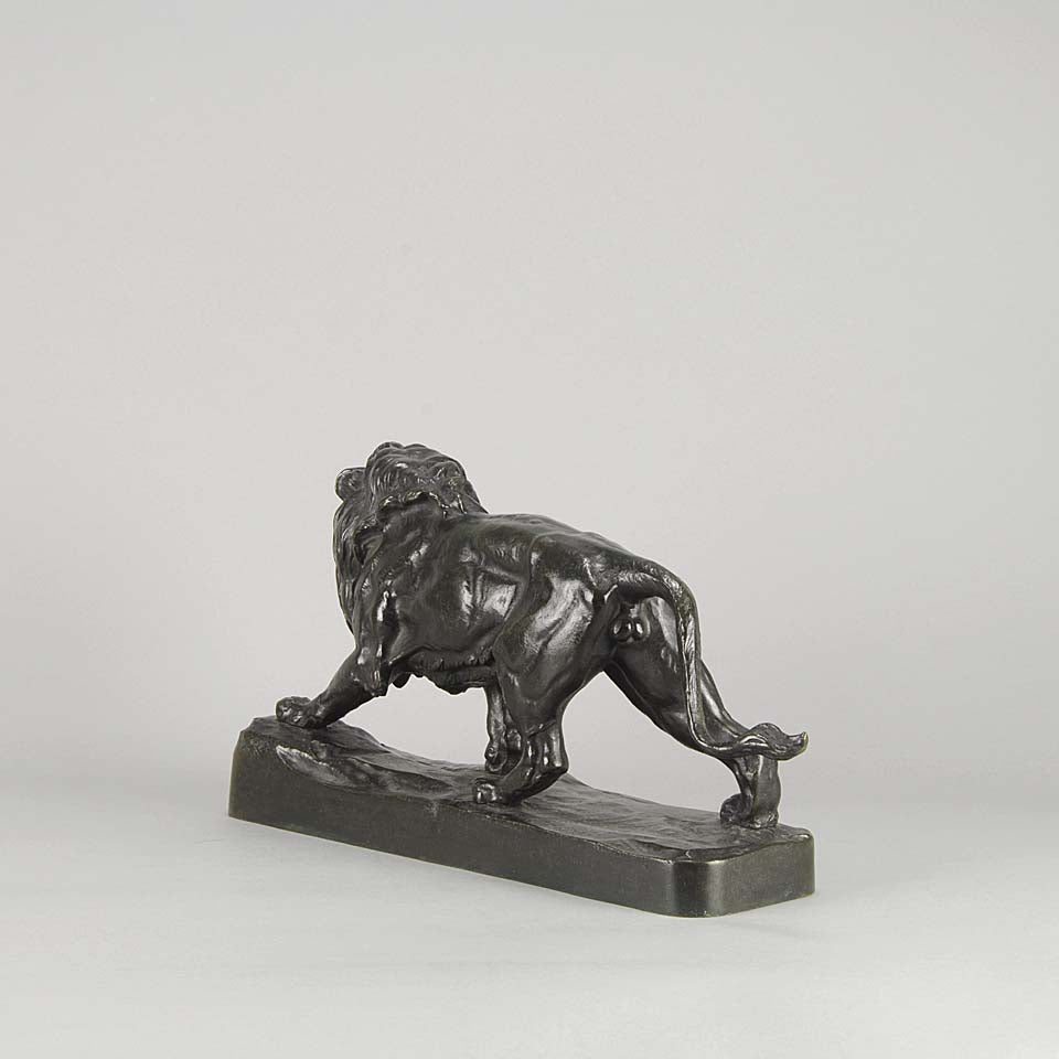 Paul Thomas Bronze Lion Qui Marche