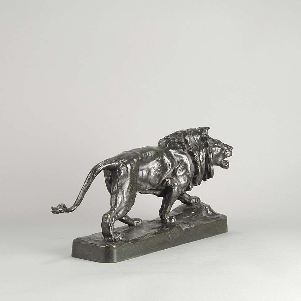 Paul Thomas Bronze Lion Qui Marche