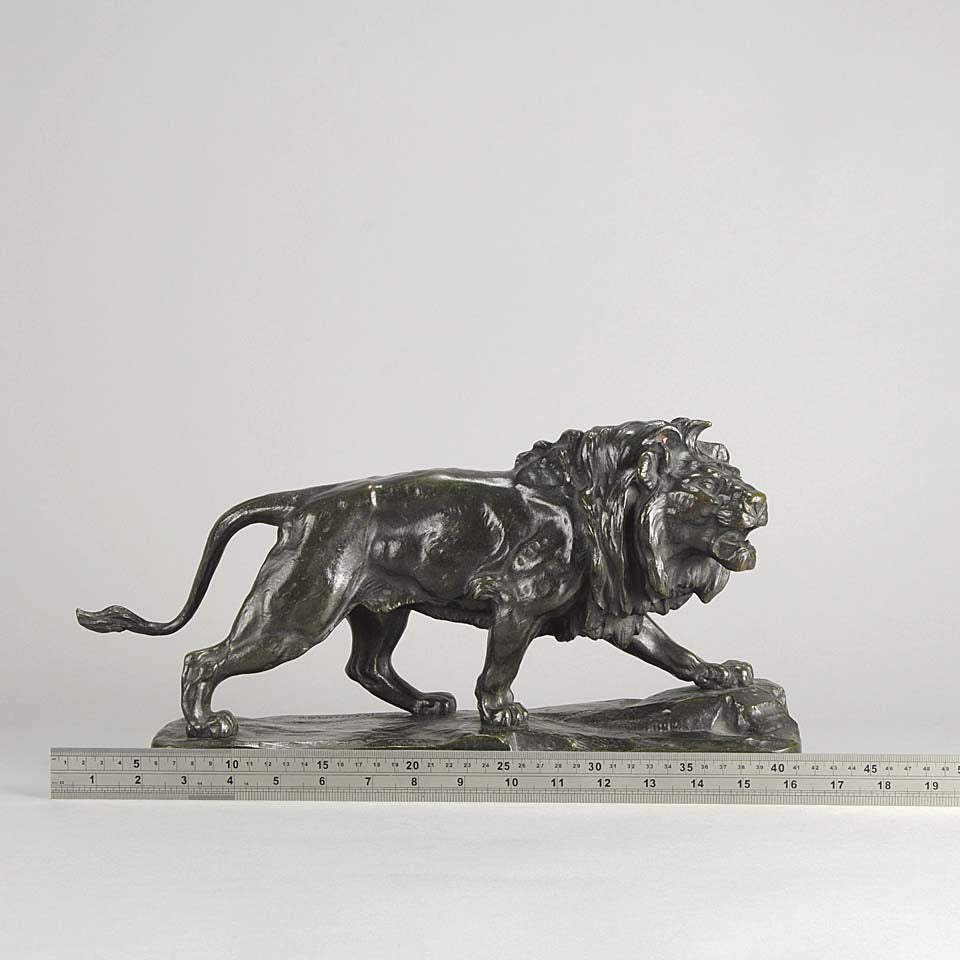 Paul Thomas Bronze Lion Qui Marche