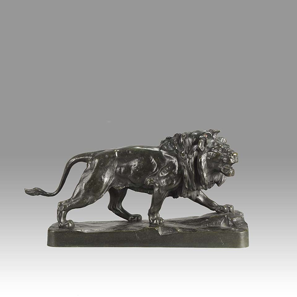 Paul Thomas Bronze Lion Qui Marche