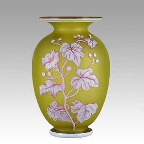 Thomas Webb Butterfly Vase