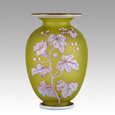 Thomas Webb Butterfly Vase