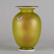Thomas Webb Butterfly Vase