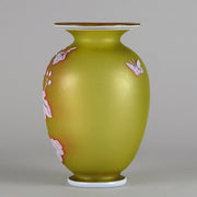 Thomas Webb Butterfly Vase