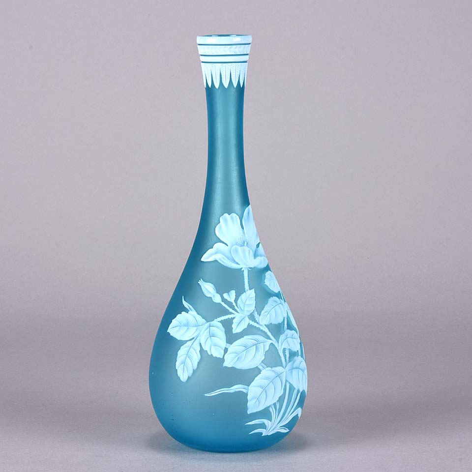 Thomas Webb Vase - English Cameo Glass - Hickmet Fine Arts