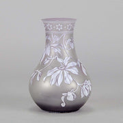 Thomas Webb Lilac Cameo Vase
