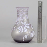 Thomas Webb Lilac Cameo Vase