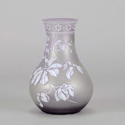 Thomas Webb Lilac Cameo Vase