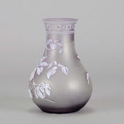 Thomas Webb Lilac Cameo Vase
