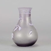 Thomas Webb Lilac Cameo Vase