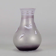 Thomas Webb Lilac Cameo Vase