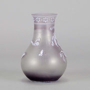 Thomas Webb Lilac Cameo Vase
