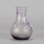 Thomas Webb Lilac Cameo Vase