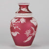 Thomas Webb Red Flower Vase