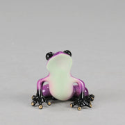 Berry An attractive limited edition bronze study of a purple frog in a seated position exhibiting very fine bright enamel colours by Tim Cotterill - Hickmet Fine Arts