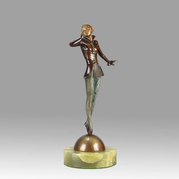 Josef Lorenzl Bronze - Tiptoes - Art Deco Sculpture - Hickmet Fine Arts
