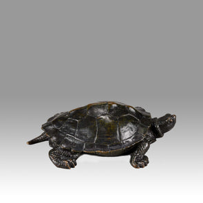 Barye Bronze Tortue - Animalier Bronze Tortoise - Hickmet Fine Arts 