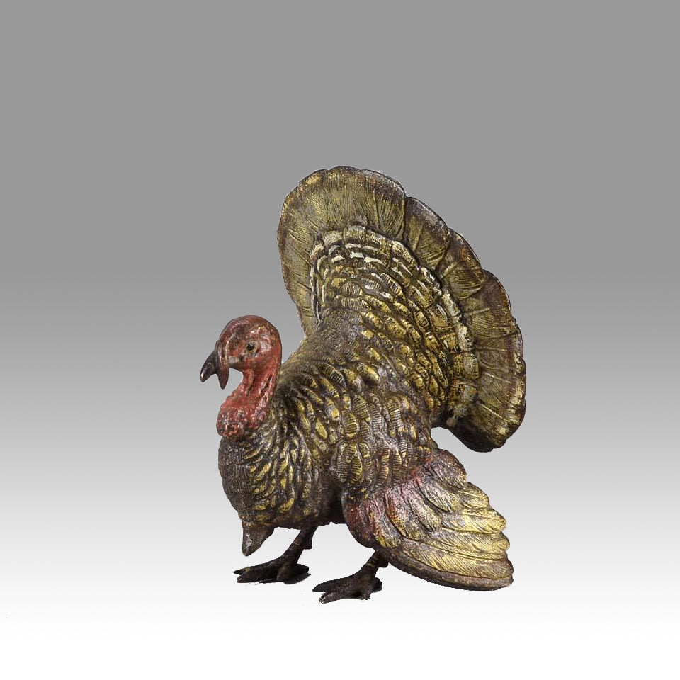 Franz Xavier Bergman Bronze Turkey - Austrian Bronze - Hickmet FIine Arts