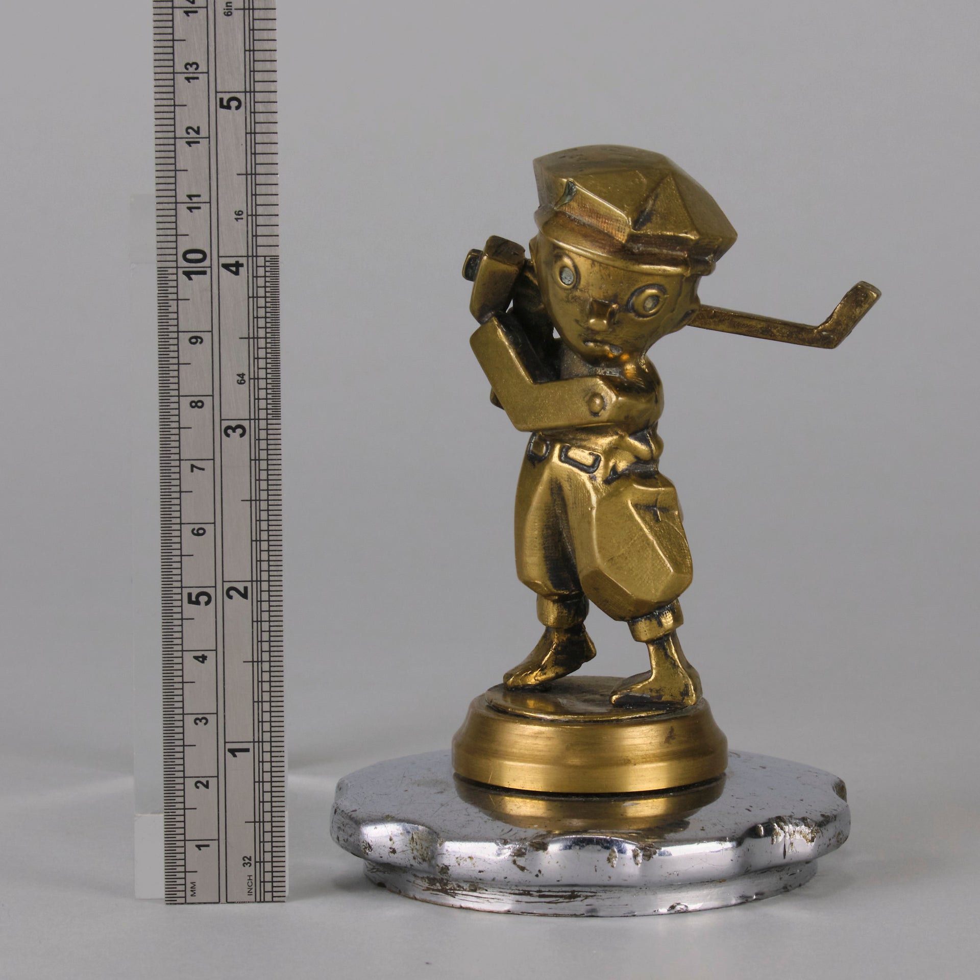 Art Deco - "Golfer" Car Mascot - Hickmet Fine Arts 