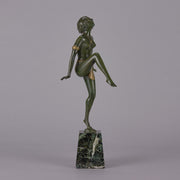 Deco Dancer by Urbain - Art Deco Bronze Sculpture - Hickmet Fine Arts 