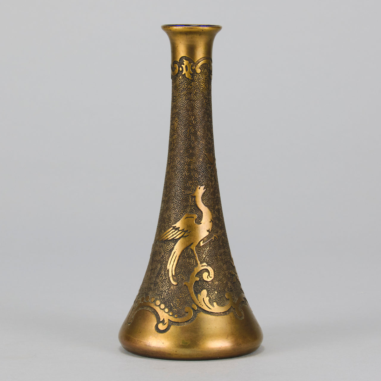 Val St Lambert - Art Nouveau Cabinet Vase - Hickmet Fine Arts