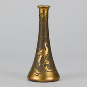 Val St Lambert - Art Nouveau Cabinet Vase - Hickmet Fine Arts