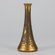 Val St Lambert - Art Nouveau Cabinet Vase - Hickmet Fine Arts