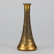 Val St Lambert - Art Nouveau Cabinet Vase - Hickmet Fine Arts