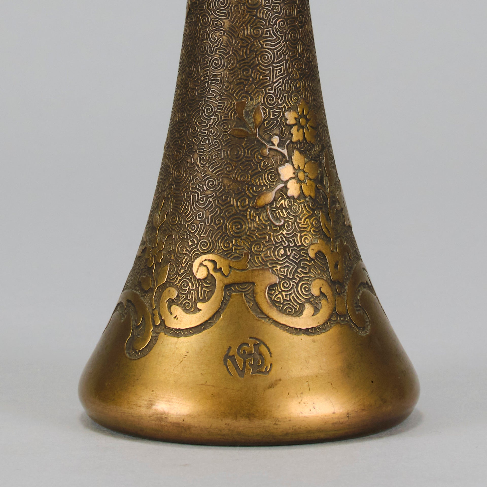 Val St Lambert - Art Nouveau Cabinet Vase - Hickmet Fine Arts