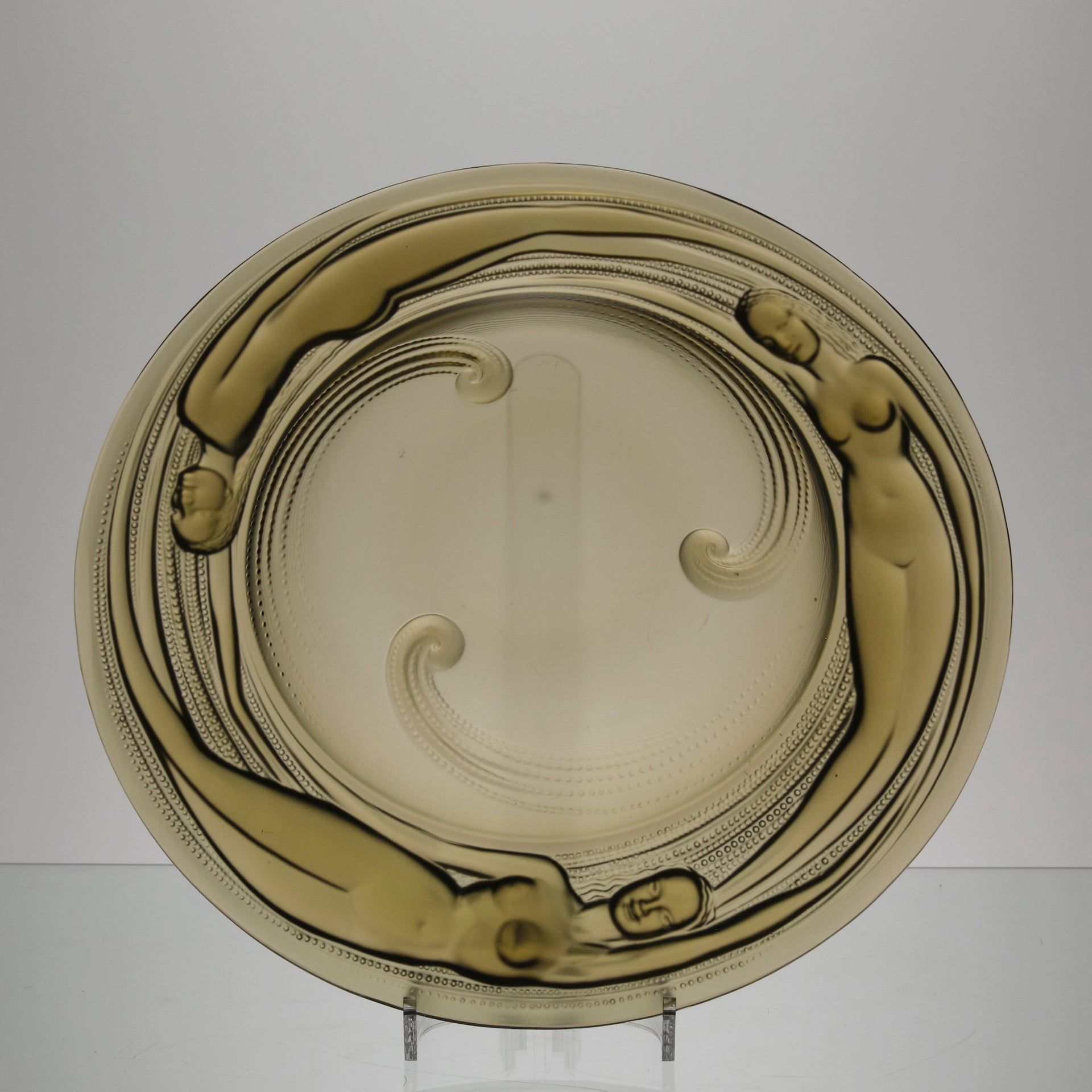 Sirene Salver by Verlys Glass - 20th Century Glass - Hickmet Fine Arts